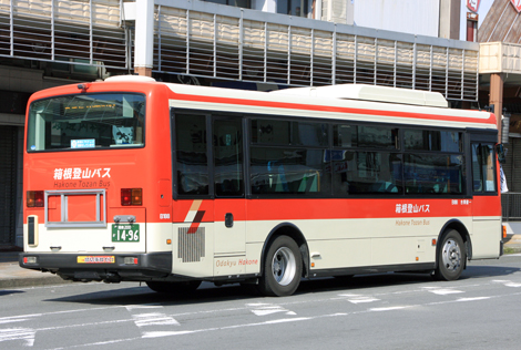 箱根登山バス　バス停板 箱根登山バス「箱根町港」バス停留所／ホームメイト