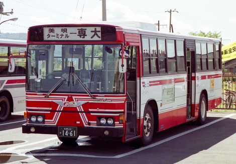 古参車両ＳＡ】北海道中央バス（路線赤塗装２）