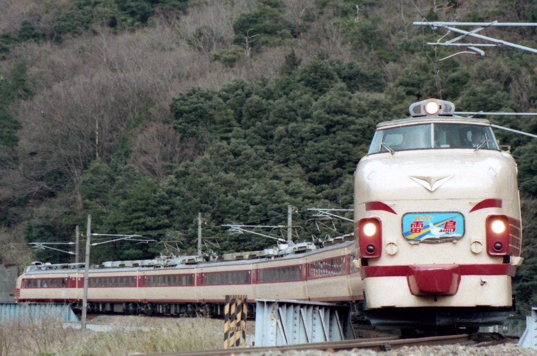 JR西日本 485系（急行アルペン/富山）前面、側面カット幕 ラミネート ...